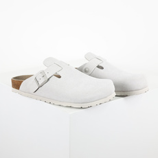 Birkenstock Boston 勃肯 包头半拖 白灰全新勃肯半拖 舒适又时髦 潮人必备单品 正确校 Birkenstock Boston 勃肯 包头半拖 白灰全新勃肯半拖 舒适又时髦 潮人必备单品 正确校