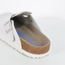Birkenstock Boston 勃肯 包头半拖 白灰全新勃肯半拖 舒适又时髦 潮人必备单品 正确校 Birkenstock Boston 勃肯 包头半拖 白灰全新勃肯半拖 舒适又时髦 潮人必备单品 正确校