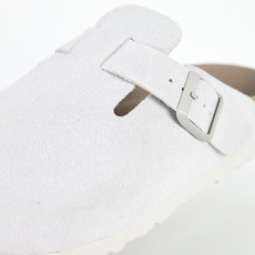 Birkenstock Boston 勃肯 包头半拖 白灰全新勃肯半拖 舒适又时髦 潮人必备单品 正确校 Birkenstock Boston 勃肯 包头半拖 白灰全新勃肯半拖 舒适又时髦 潮人必备单品 正确校