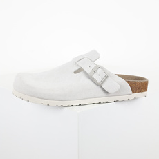 Birkenstock Boston 勃肯 包头半拖 白灰全新勃肯半拖 舒适又时髦 潮人必备单品 正确校 Birkenstock Boston 勃肯 包头半拖 白灰全新勃肯半拖 舒适又时髦 潮人必备单品 正确校