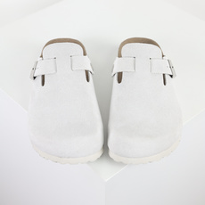 Birkenstock Boston 勃肯 包头半拖 白灰全新勃肯半拖 舒适又时髦 潮人必备单品 正确校 Birkenstock Boston 勃肯 包头半拖 白灰全新勃肯半拖 舒适又时髦 潮人必备单品 正确校