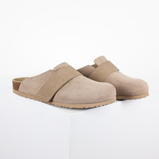 Birkenstock Roma 勃肯 包头魔术贴半拖 浅卡其全新勃肯半拖 舒适又时髦 潮人必备单品 正 Birkenstock Roma 勃肯 包头魔术贴半拖 浅卡其全新勃肯半拖 舒适又时髦 潮人必备单品 正