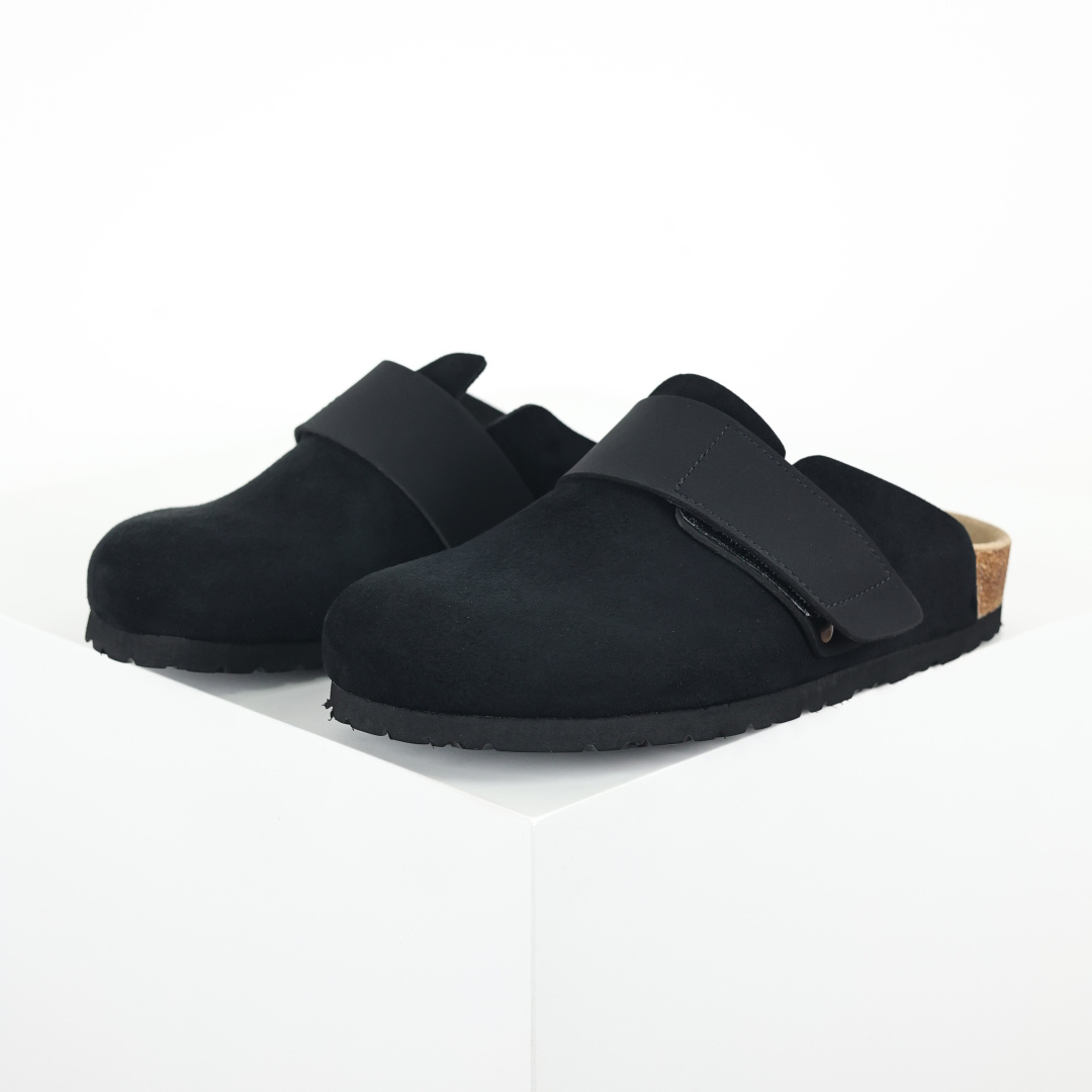 Birkenstock Roma 勃肯 包头魔术贴半拖 黑色全新勃肯半拖 舒适又时髦 潮人必备单品 正确