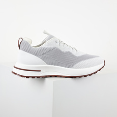 Loro Piana Week End Walk Evo 针织网面休闲运动鞋 男款牛皮革 网眼平底系带 运动鞋 浅灰白 Loro Piana Week End Walk Evo 针织网面休闲运动鞋 男款牛皮革 网眼平底系带 运动鞋 浅灰白