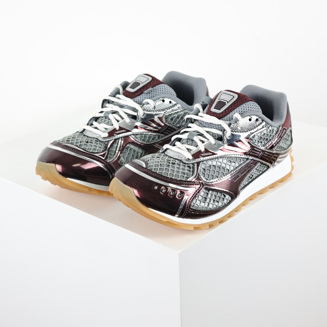 BV Bottega Veneta Orbit 时尚休闲运动鞋 酒红银镜面 原版一比一开发 新款BV葆蝶家时尚休闲 Or BV Bottega Veneta Orbit 时尚休闲运动鞋 酒红银镜面 原版一比一开发 新款BV葆蝶家时尚休闲 Or