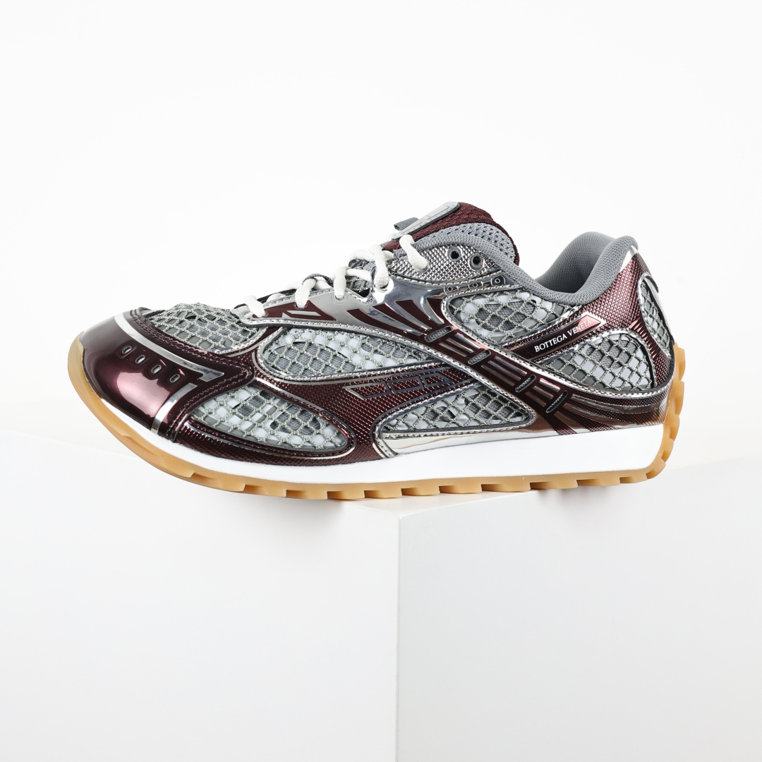 BV Bottega Veneta Orbit 时尚休闲运动鞋 酒红银镜面 原版一比一开发 新款BV葆蝶家时尚休闲 Or BV Bottega Veneta Orbit 时尚休闲运动鞋 酒红银镜面 原版一比一开发 新款BV葆蝶家时尚休闲 Or