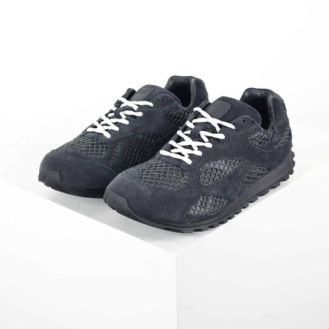 BV Bottega Veneta Orbit 时尚休闲运动鞋 全黑绒面 原版一比一开发 新款BV葆蝶家时尚休闲 Orb BV Bottega Veneta Orbit 时尚休闲运动鞋 全黑绒面 原版一比一开发 新款BV葆蝶家时尚休闲 Orb