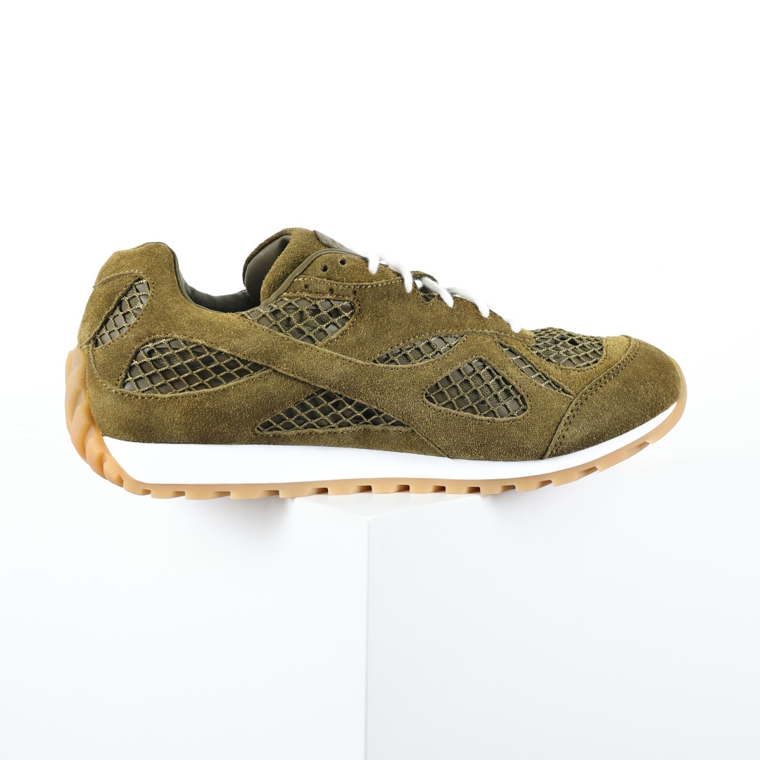BV Bottega Veneta Orbit 时尚休闲运动鞋 橄榄棕绒面 原版一比一开发 新款BV葆蝶家时尚休闲 Or BV Bottega Veneta Orbit 时尚休闲运动鞋 橄榄棕绒面 原版一比一开发 新款BV葆蝶家时尚休闲 Or