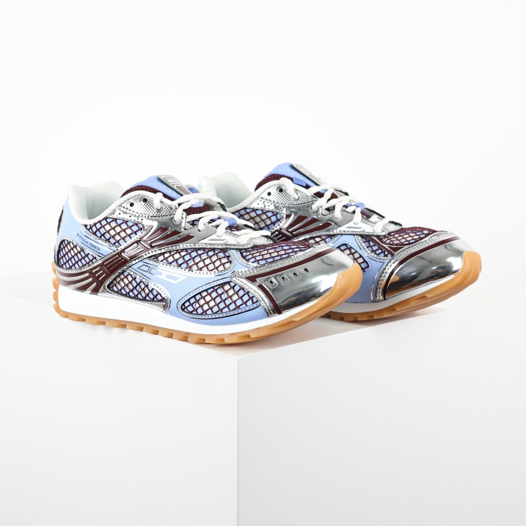 BV Bottega Veneta Orbit 时尚休闲运动鞋 浅蓝银镜面 原版一比一开发 新款BV葆蝶家时尚休闲 Or BV Bottega Veneta Orbit 时尚休闲运动鞋 浅蓝银镜面 原版一比一开发 新款BV葆蝶家时尚休闲 Or