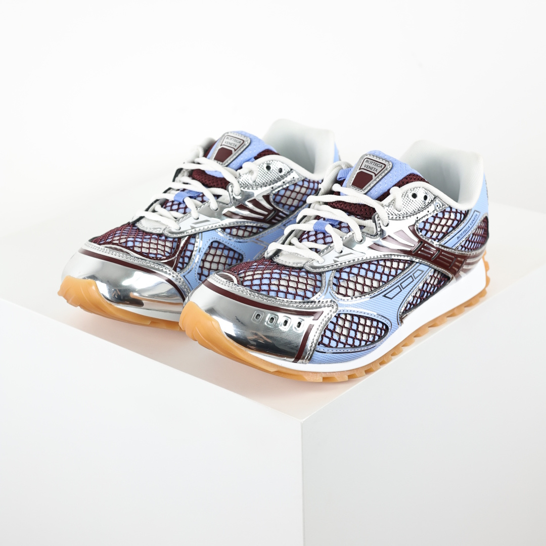 BV Bottega Veneta Orbit 时尚休闲运动鞋 浅蓝银镜面 原版一比一开发 新款BV葆蝶家时尚休闲 Or BV Bottega Veneta Orbit 时尚休闲运动鞋 浅蓝银镜面 原版一比一开发 新款BV葆蝶家时尚休闲 Or