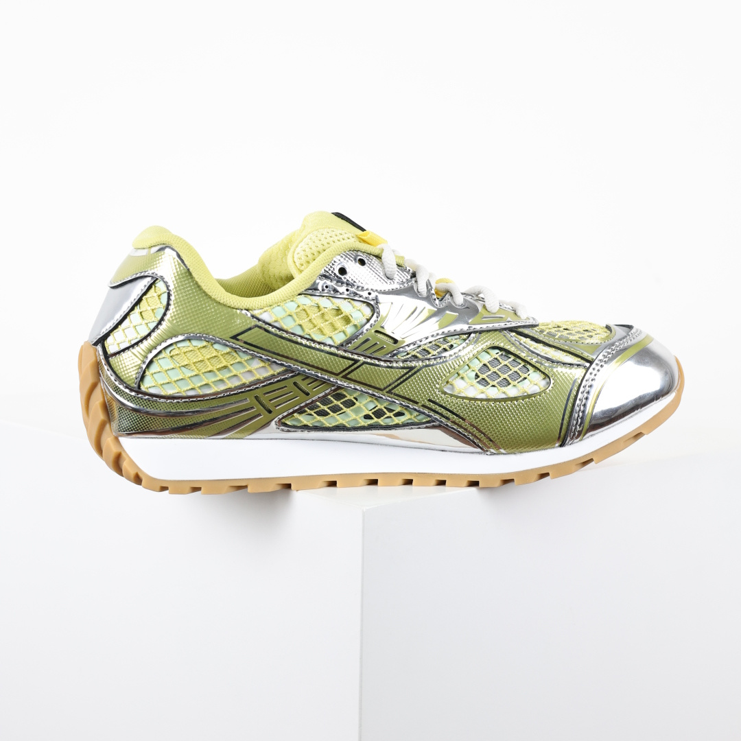 BV Bottega Veneta Orbit 时尚休闲运动鞋 柠檬黄绿银 原版一比一开发 新款BV葆蝶家时尚休闲 Or BV Bottega Veneta Orbit 时尚休闲运动鞋 柠檬黄绿银 原版一比一开发 新款BV葆蝶家时尚休闲 Or