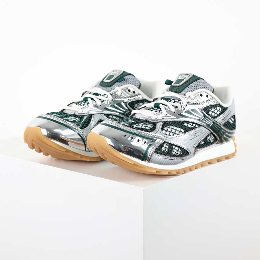 自取 BV Bottega Veneta Orbit 时尚休闲运动鞋 深绿银 原版一比一开发 新款BV葆蝶家时尚休闲 O 自取 BV Bottega Veneta Orbit 时尚休闲运动鞋 深绿银 原版一比一开发 新款BV葆蝶家时尚休闲 O