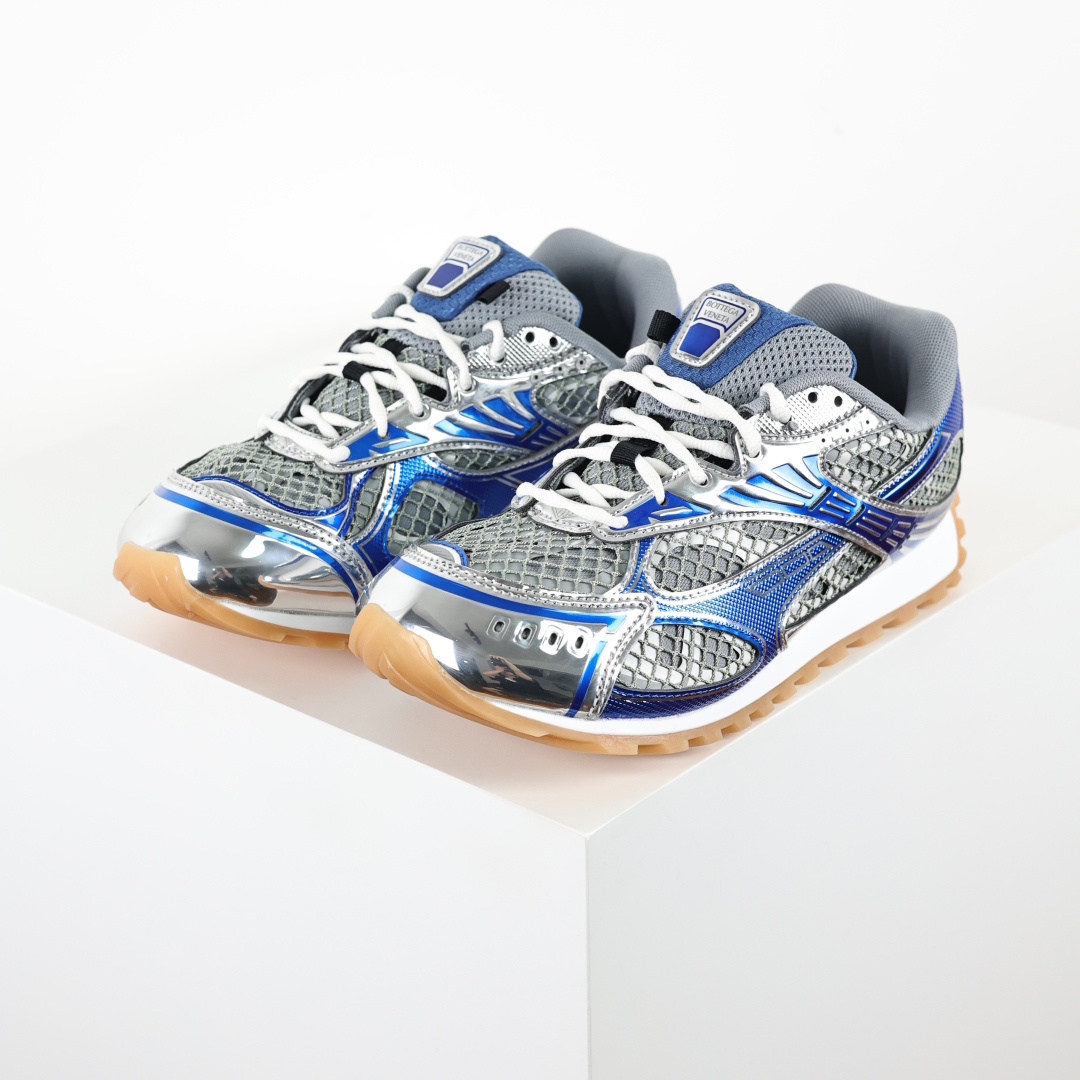 自取 BV Bottega Veneta Orbit 时尚休闲运动鞋 宝蓝银 原版一比一开发 新款BV葆蝶家时尚休闲 O