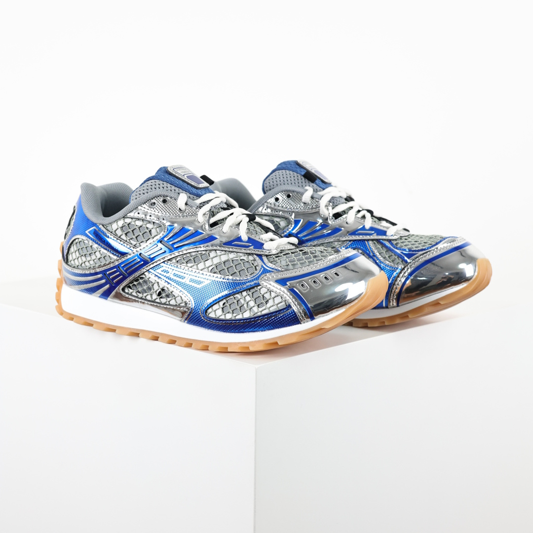 自取 BV Bottega Veneta Orbit 时尚休闲运动鞋 宝蓝银 原版一比一开发 新款BV葆蝶家时尚休闲 O