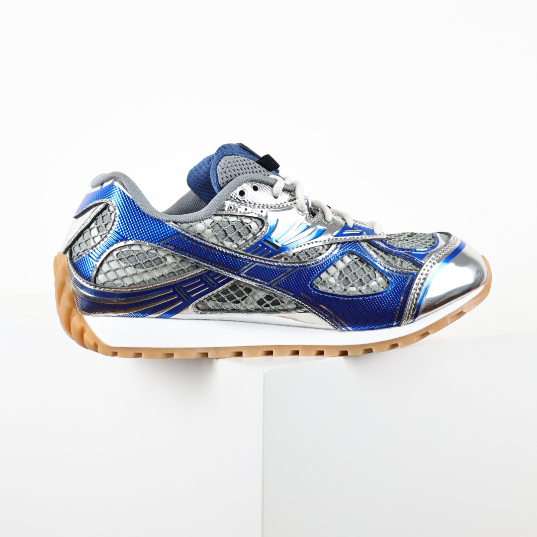 自取 BV Bottega Veneta Orbit 时尚休闲运动鞋 宝蓝银 原版一比一开发 新款BV葆蝶家时尚休闲 O