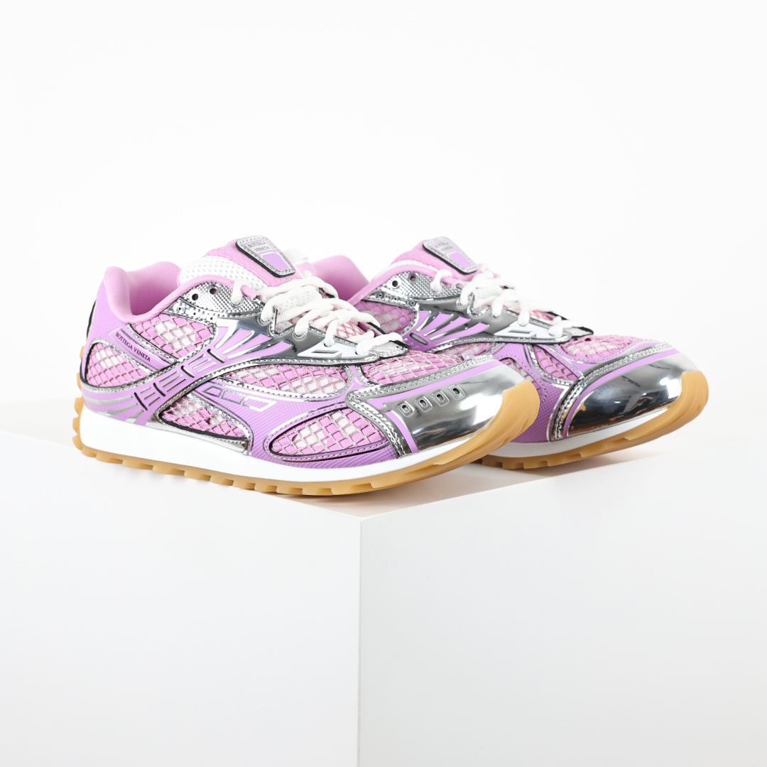 自取 BV Bottega Veneta Orbit 时尚休闲运动鞋 粉紫银 原版一比一开发 新款BV葆蝶家时尚休闲 O