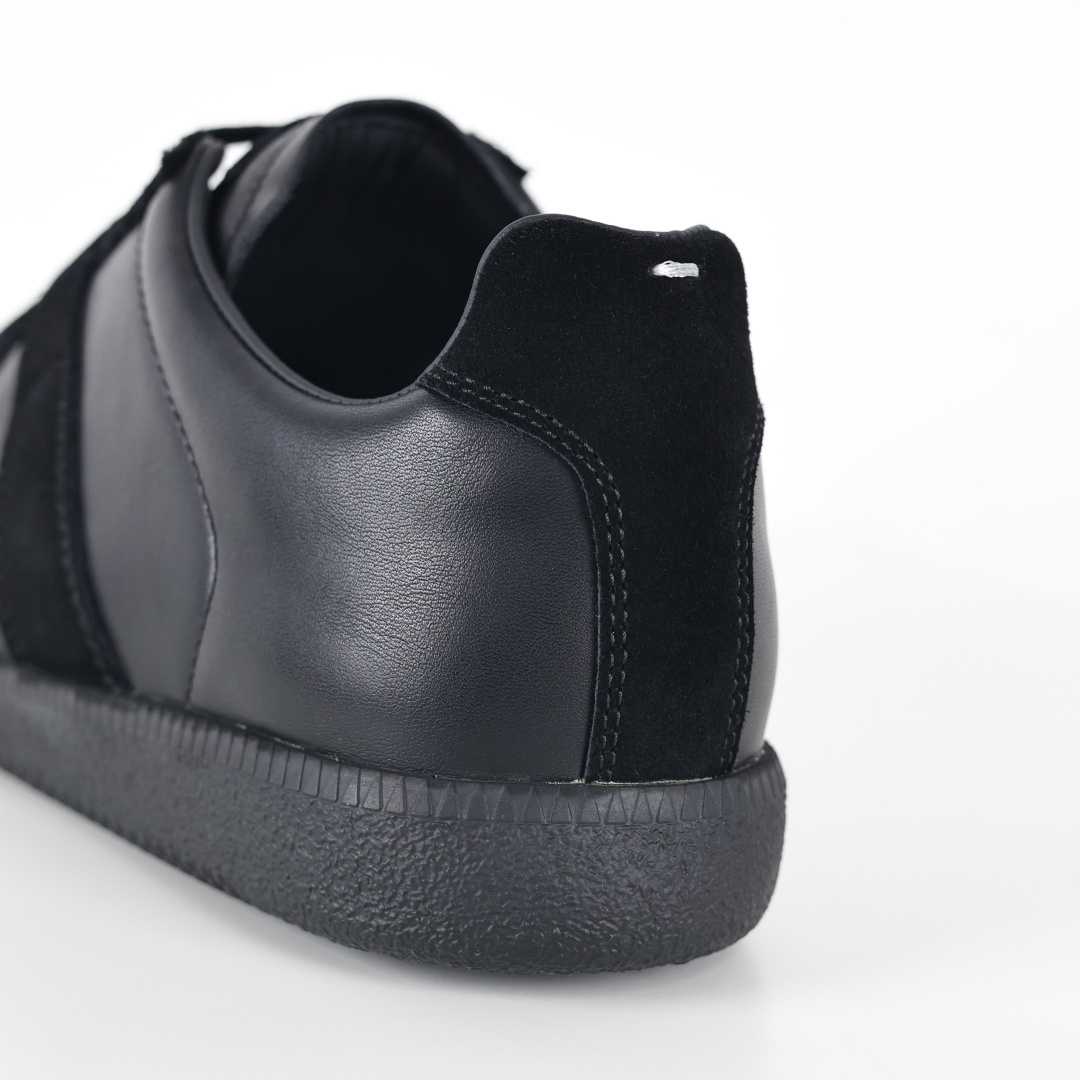Maison Margiela Calfskin Replica 马吉拉 德训运动休闲板鞋 全黑 东莞纯原 原版一比一开