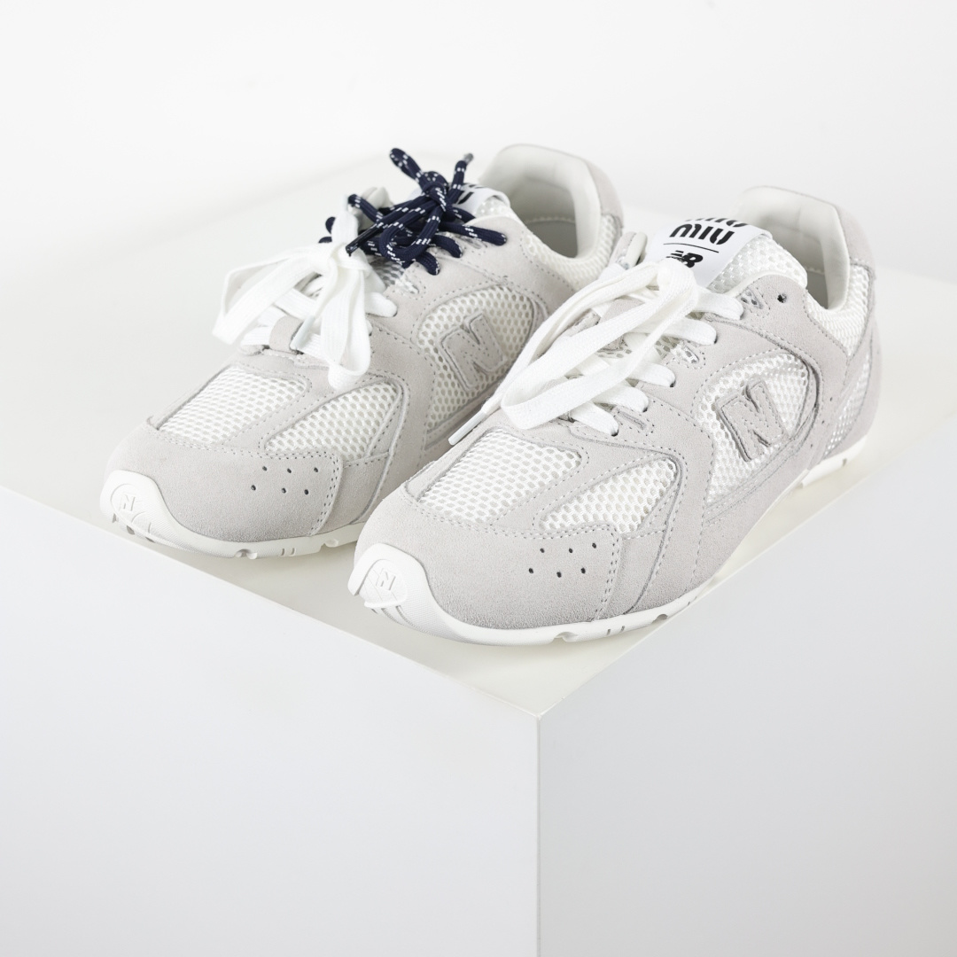 M1u M1u x NB 530联名款 灰白 大厂出品 全套原楦原纸板原厂数据开发 原厂三文治网纱 原装进口头层牛皮正确