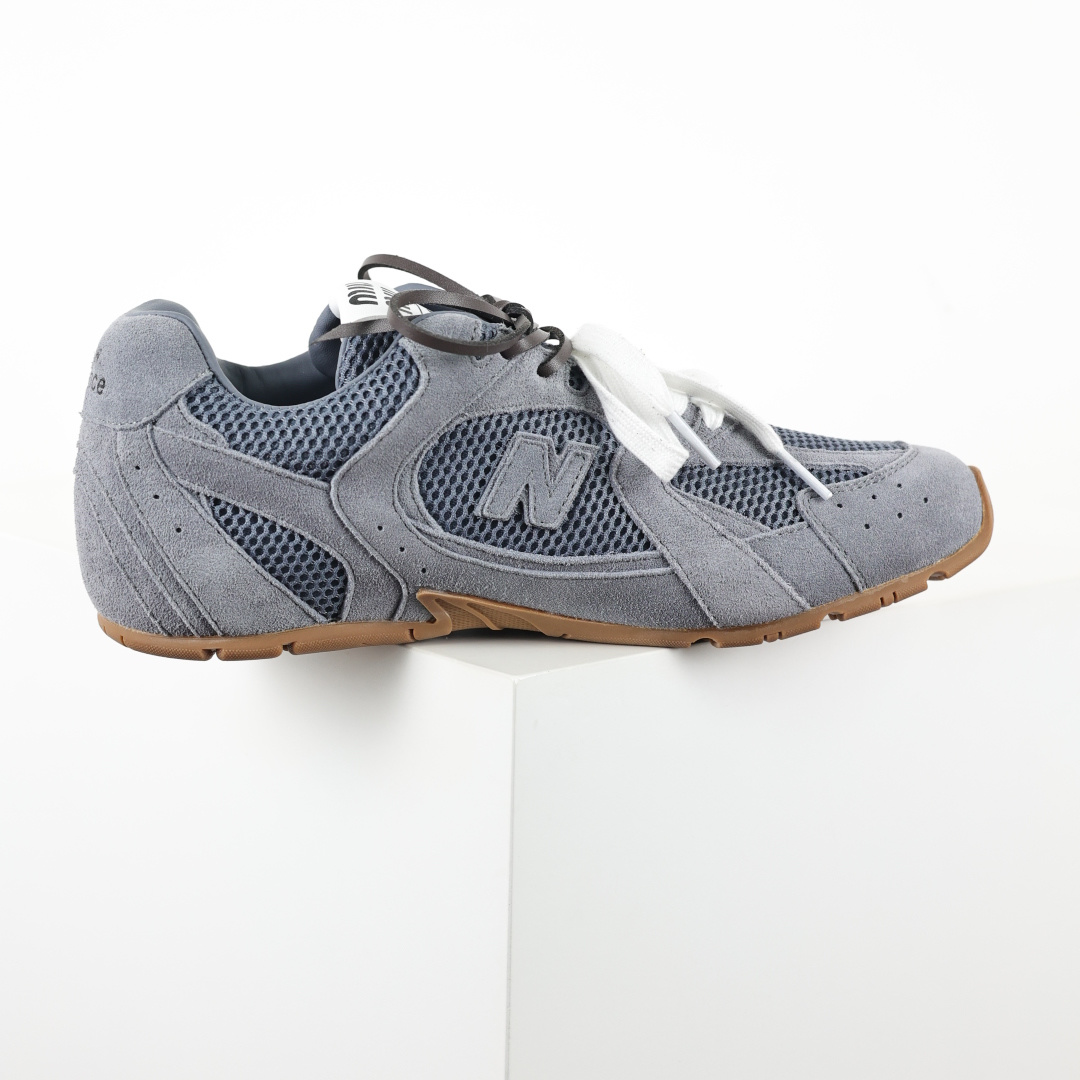 M1u M1u x NB 530联名款 灰蓝棕 大厂出品 全套原楦原纸板原厂数据开发 原厂三文治网纱 原装进口头层牛皮正