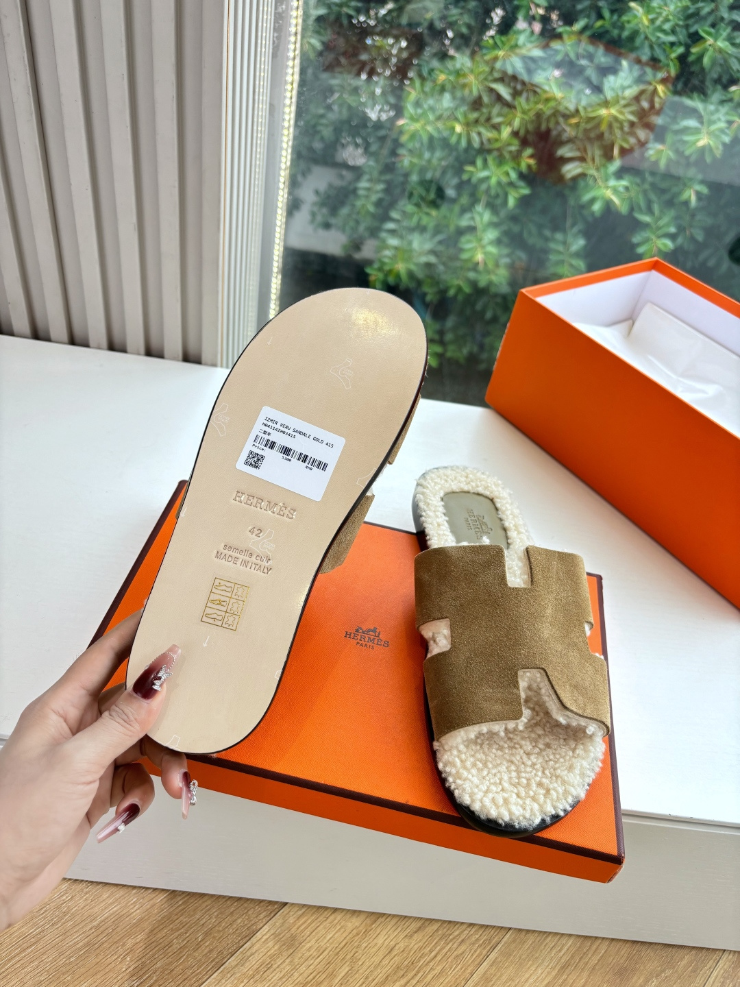 🌾G052所见即所得顶版2026春夏新款HERMES爱马仕专柜新款最近火到不行的情侣款H二舅鞋猪鼻子凉鞋