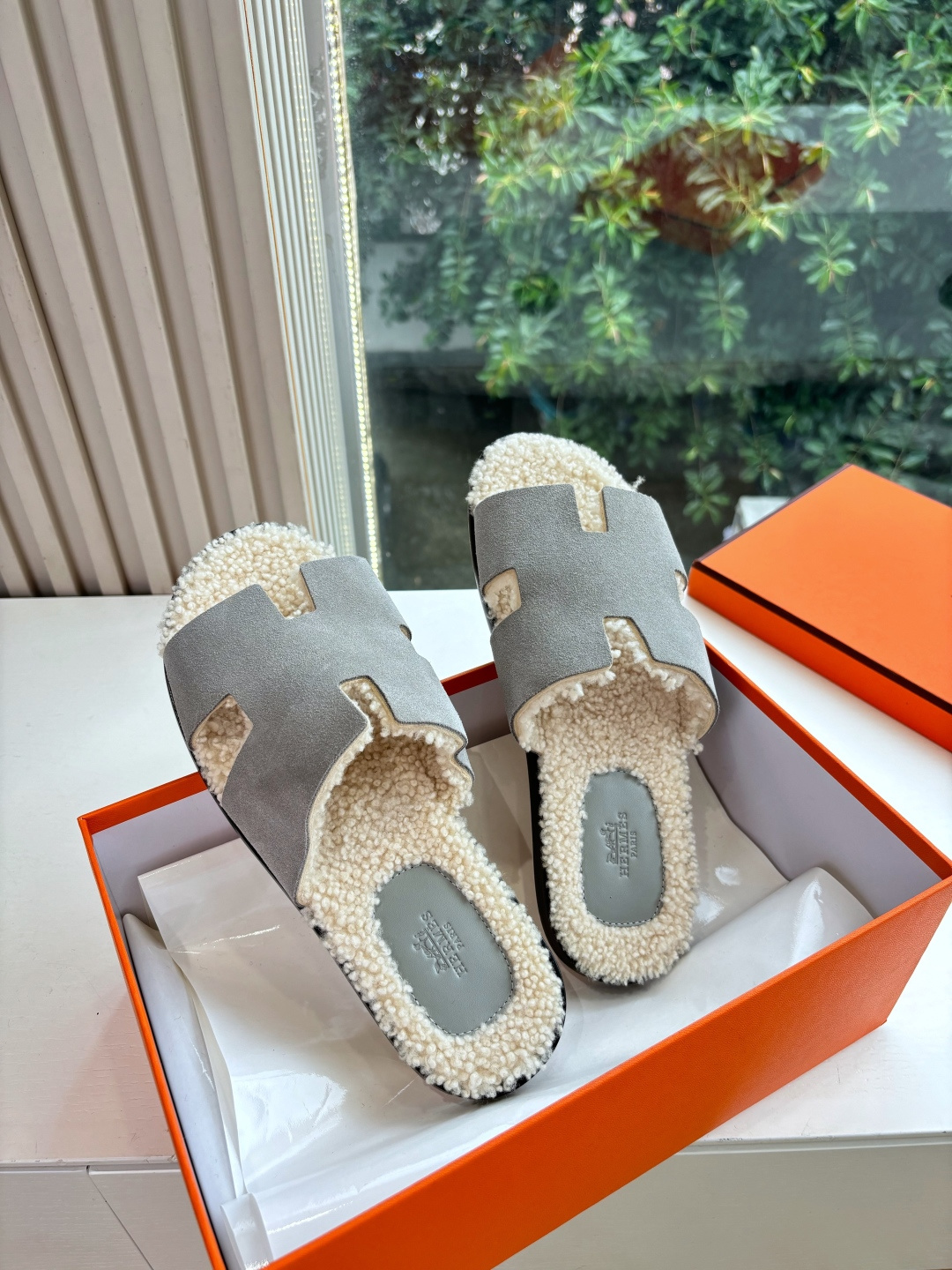 🌾G052所见即所得顶版2026春夏新款HERMES爱马仕专柜新款最近火到不行的情侣款H二舅鞋猪鼻子凉鞋