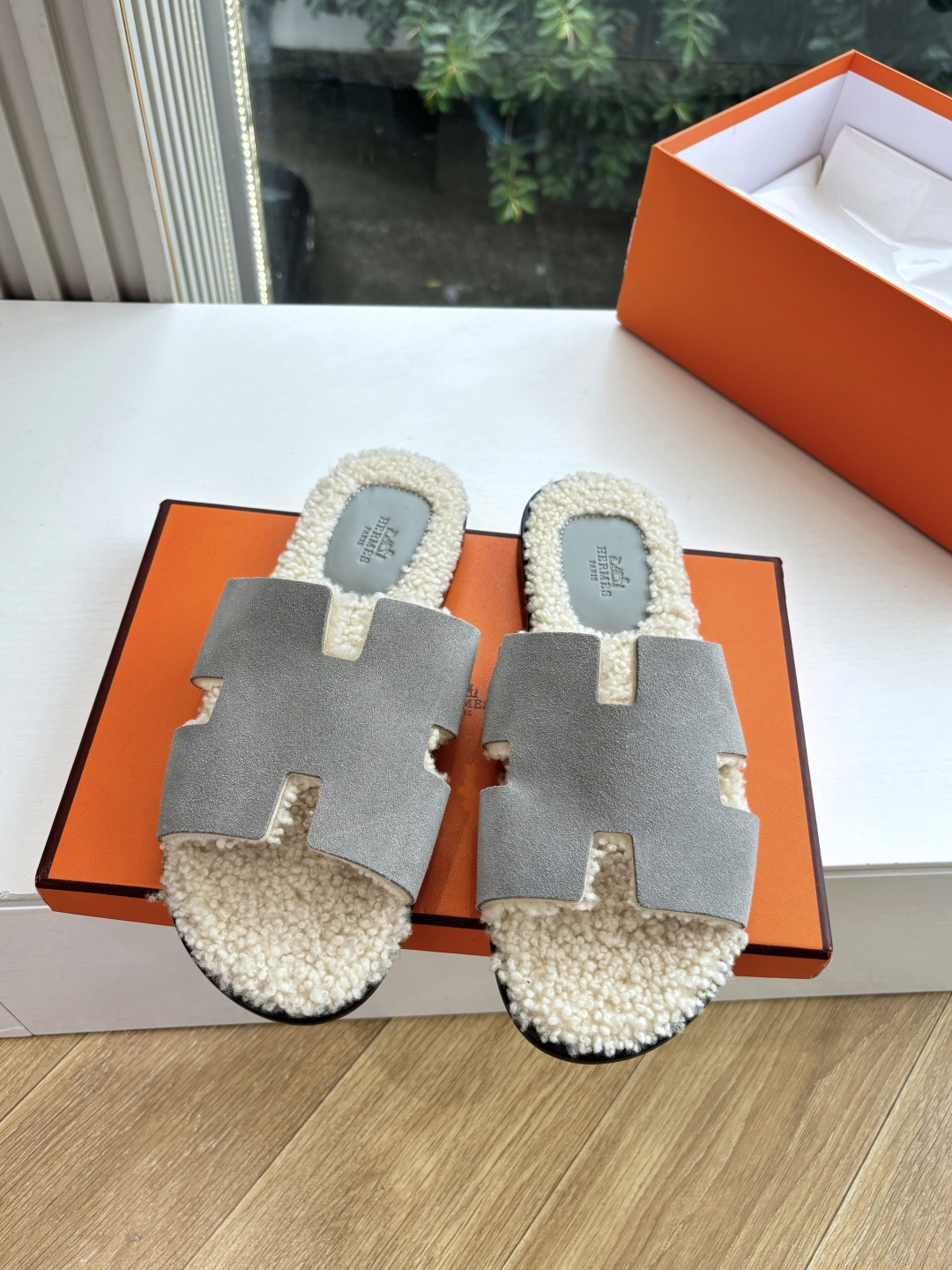 🌾G052所见即所得顶版2026春夏新款HERMES爱马仕专柜新款最近火到不行的情侣款H二舅鞋猪鼻子凉鞋