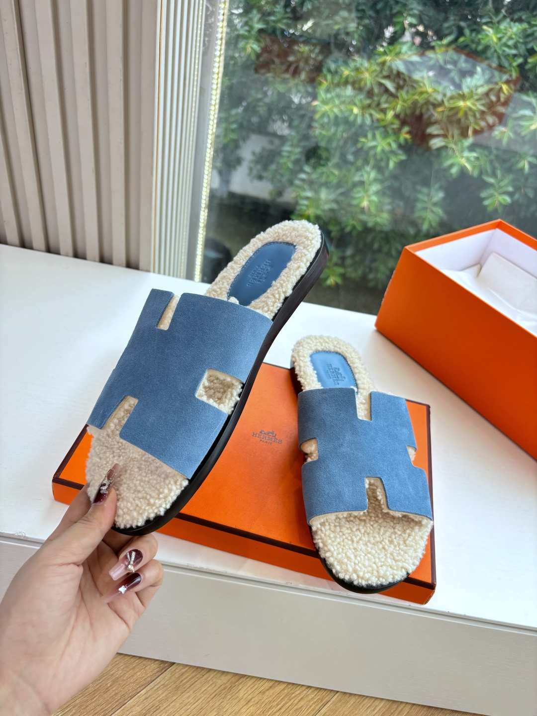🌾G052所见即所得顶版2026春夏新款HERMES爱马仕专柜新款最近火到不行的情侣款H二舅鞋猪鼻子凉鞋