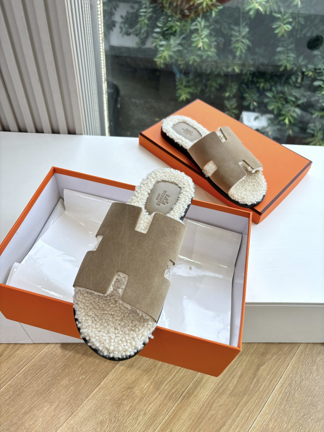 🌾G052所见即所得顶版2026春夏新款HERMES爱马仕专柜新款最近火到不行的情侣款H二舅鞋猪鼻子凉鞋