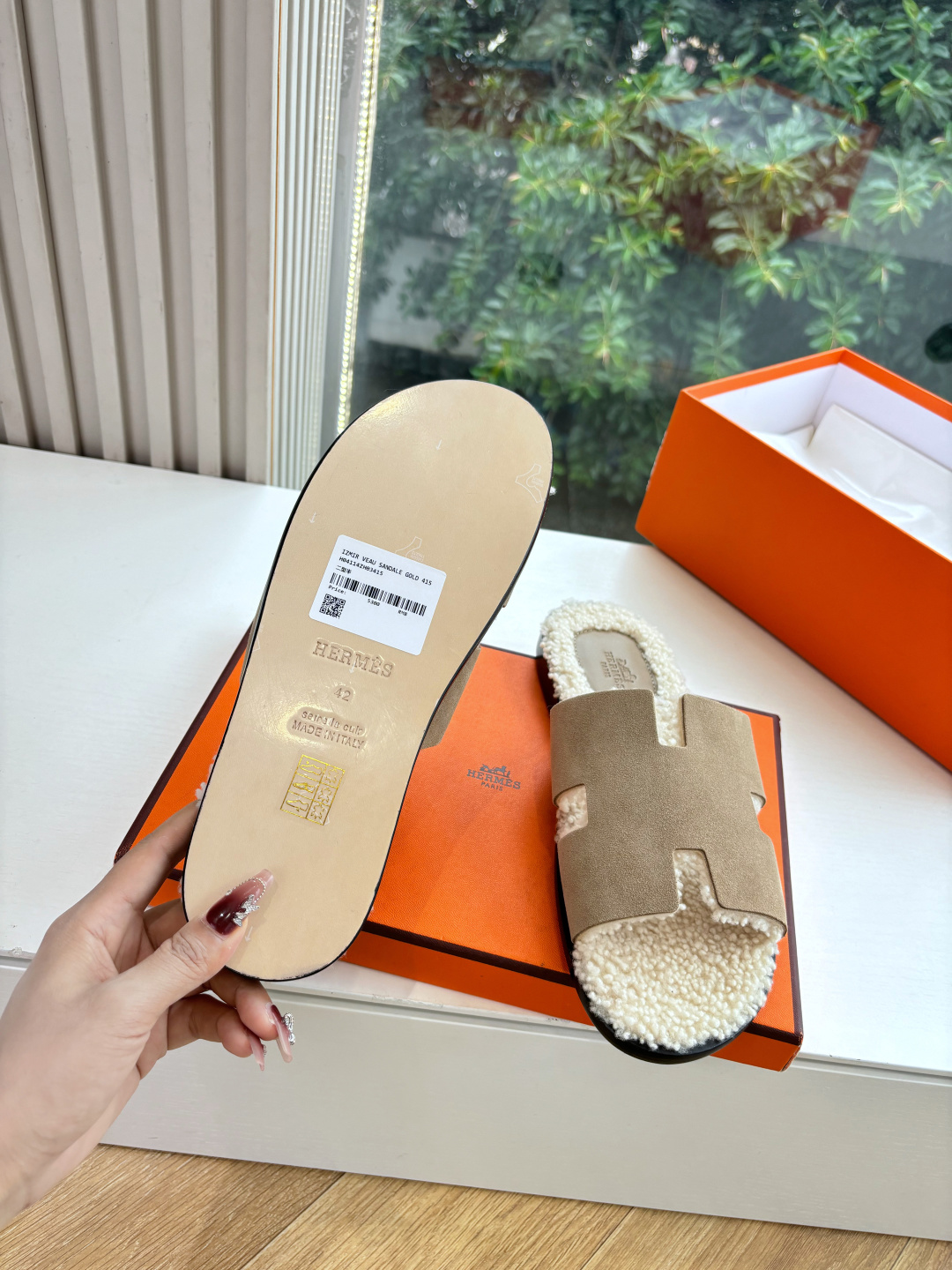 🌾G052所见即所得顶版2026春夏新款HERMES爱马仕专柜新款最近火到不行的情侣款H二舅鞋猪鼻子凉鞋