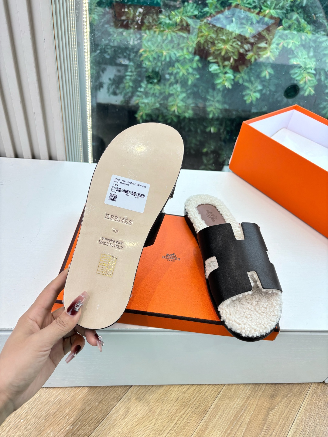 🌾G052所见即所得顶版2026春夏新款HERMES爱马仕专柜新款最近火到不行的情侣款H二舅鞋猪鼻子凉鞋