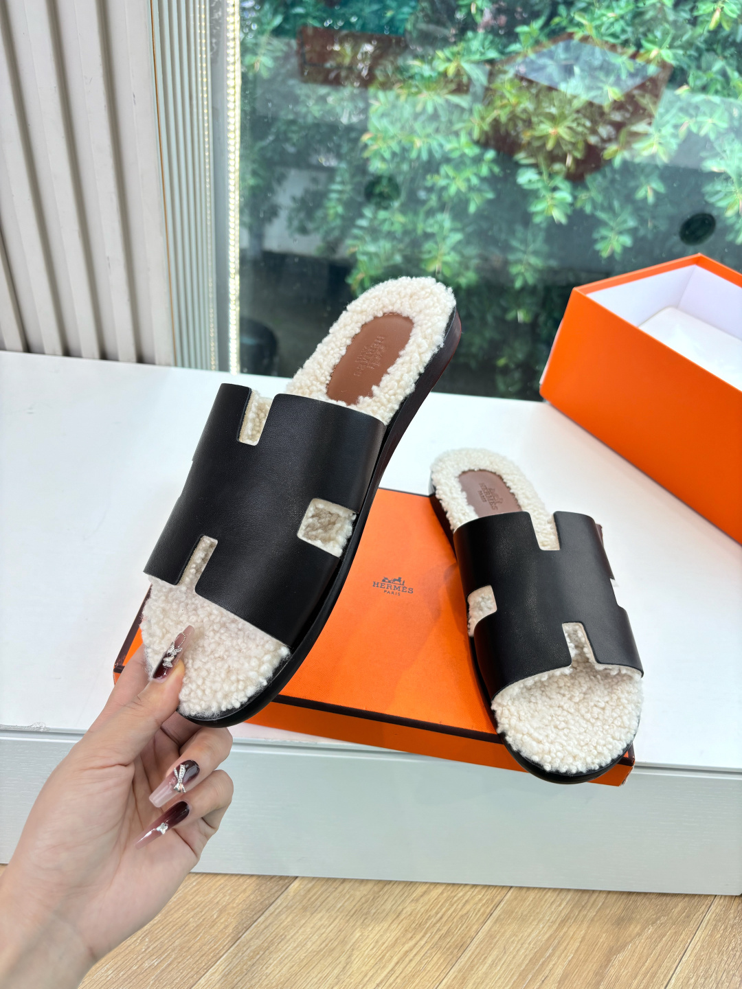 🌾G052所见即所得顶版2026春夏新款HERMES爱马仕专柜新款最近火到不行的情侣款H二舅鞋猪鼻子凉鞋