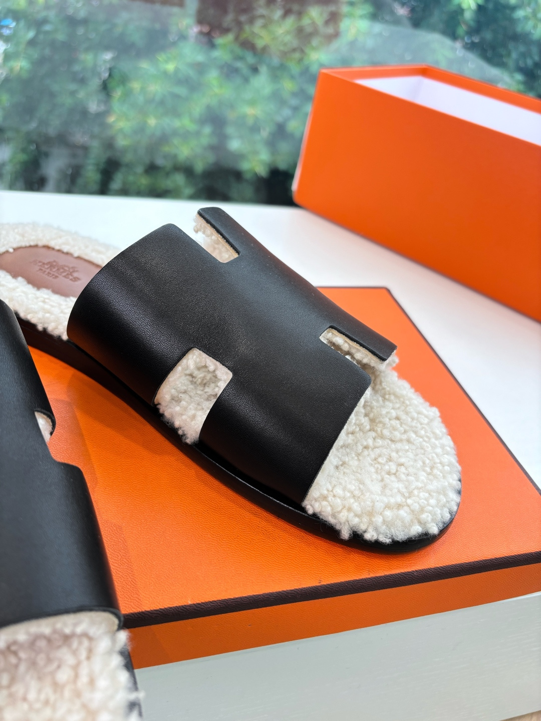 🌾G052所见即所得顶版2026春夏新款HERMES爱马仕专柜新款最近火到不行的情侣款H二舅鞋猪鼻子凉鞋