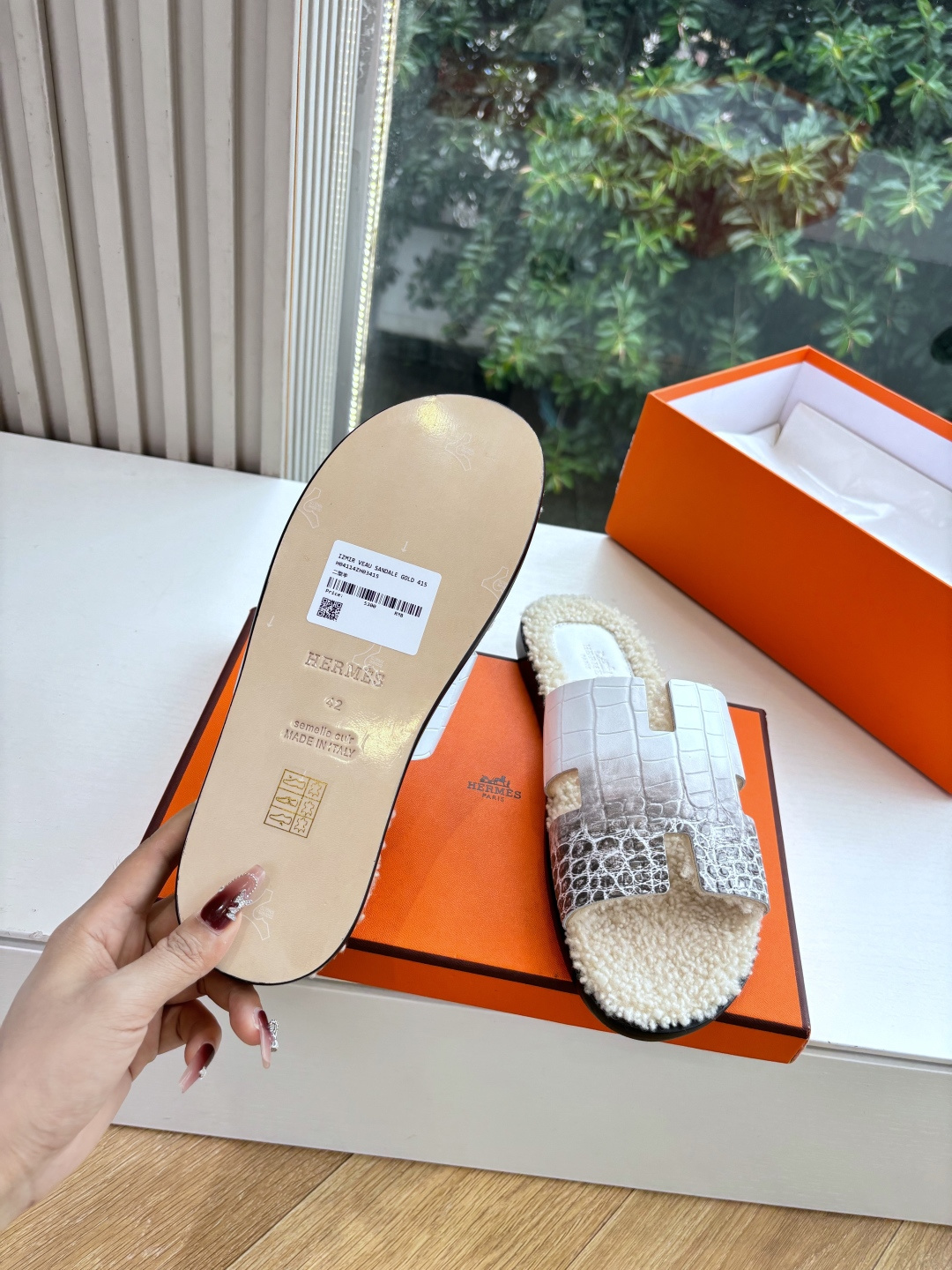 🌾G052所见即所得顶版2026春夏新款HERMES爱马仕专柜新款最近火到不行的情侣款H二舅鞋猪鼻子凉鞋