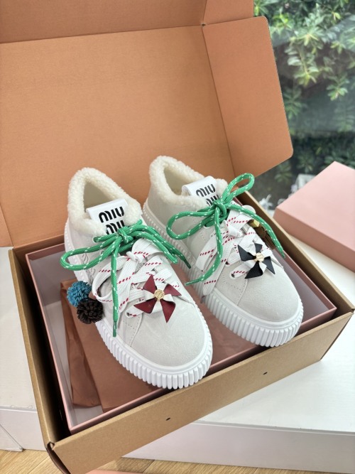 Miu Miu Wool-Lined Sneakers: Ultimate Comfort, Chic Style, and 6cm Height Boost 1 Miu Miu Wool-Lined Sneakers: Ultimate Comfort, Chic Style, and 6cm Height Boost