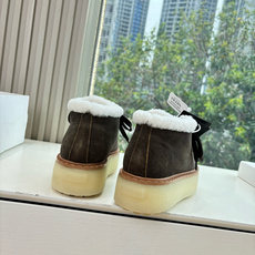 G036所见即所得代购级别市面最高版本 PRADA 普拉达秋冬新款△三角标一脚蹬羊毛鞋,厚底靴 雪地靴 双色擦色牛绒真羊 G036所见即所得代购级别市面最高版本 PRADA 普拉达秋冬新款△三角标一脚蹬羊毛鞋,厚底靴 雪地靴 双色擦色牛绒真羊