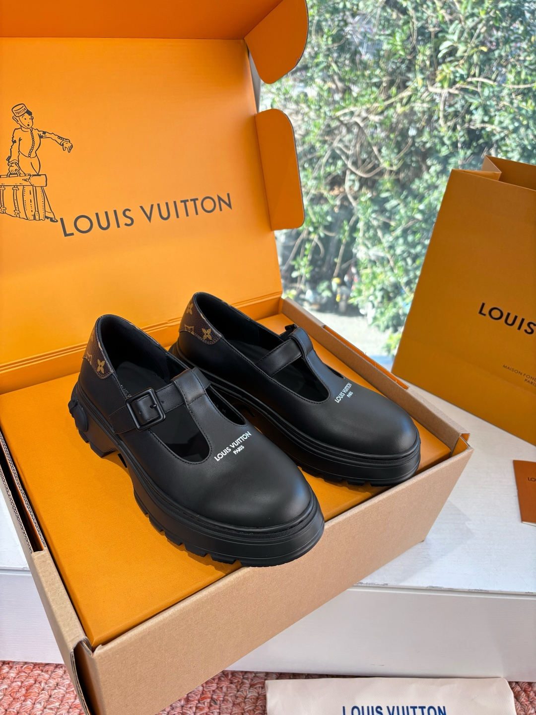 G049顶级版本Louis Vuitto路易斯威登LV驴牌你的LV穿搭今日分享 Louis Vuitton 老花厚底玛丽