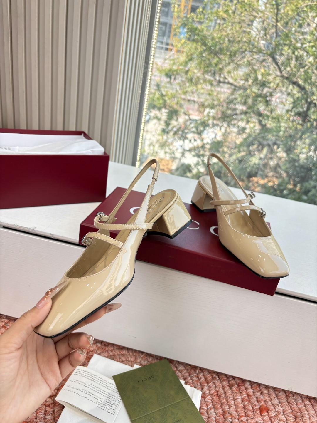 🌾G588所见即所得代购级别顶级版本 GUCCI古驰女士厚底拖鞋包头穆勒鞋拖鞋火爆全网100周年秀场大爆