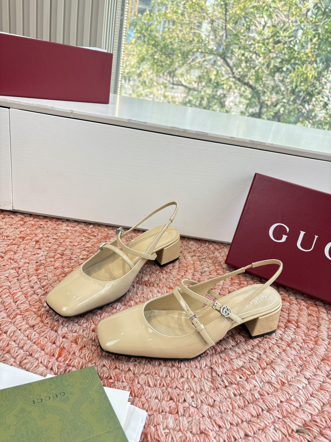 🌾G588所见即所得代购级别顶级版本 GUCCI古驰女士厚底拖鞋包头穆勒鞋拖鞋火爆全网100周年秀场大爆