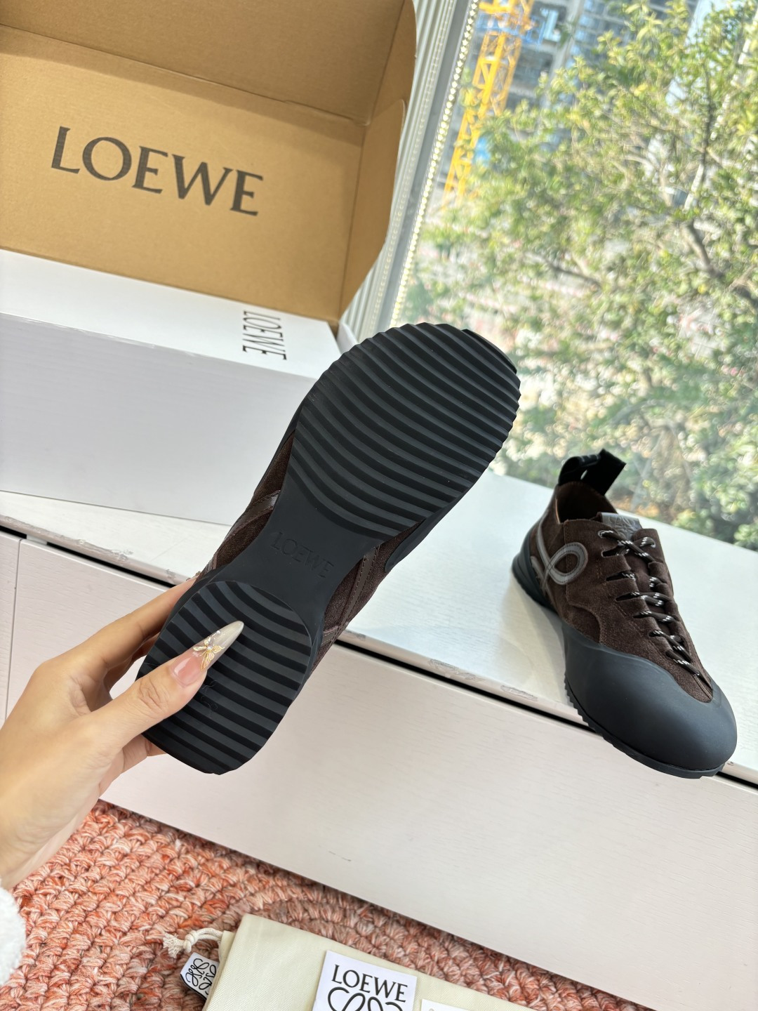 🌾G193飞机盒版所见即所得LOEW·*罗意威2026新款 新色上新活力满满芭蕾阿甘鞋罗意威新款Grip