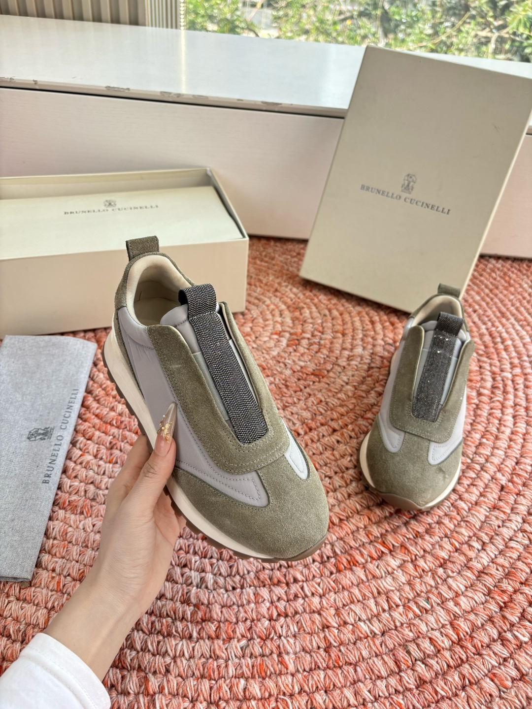 G909所见即所得bc代购级女鞋brunell* cucinell*运动板鞋麂皮新款真的一眼爱上德训鞋体闲鞋上脚超级舒服 G909所见即所得bc代购级女鞋brunell* cucinell*运动板鞋麂皮新款真的一眼爱上德训鞋体闲鞋上脚超级舒服