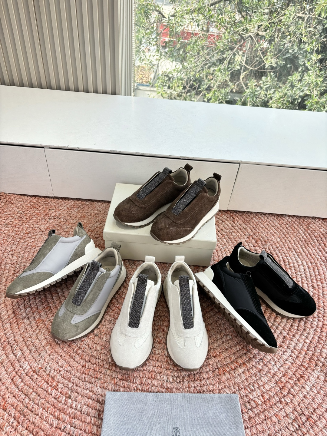 G909所见即所得bc代购级女鞋brunell* cucinell*运动板鞋麂皮新款真的一眼爱上德训鞋体闲鞋上脚超级舒服