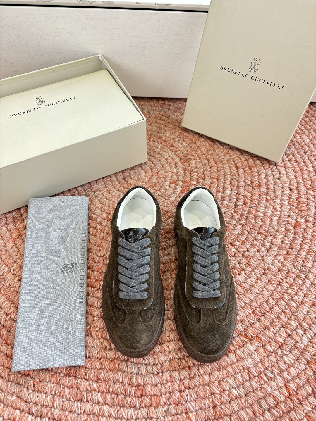 G909所见即所得bc代购级女鞋brunell* cucinell*运动板鞋麂皮新款真的一眼爱上德训鞋体闲鞋上脚超级舒服