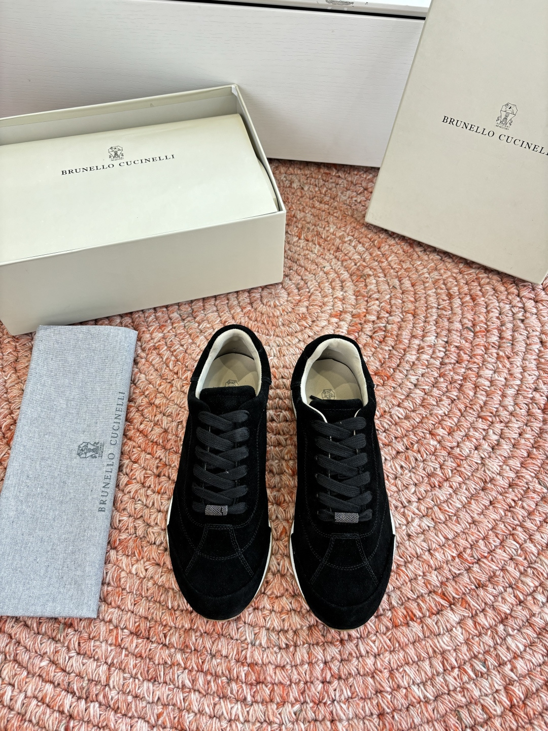 G909所见即所得bc代购级女鞋brunell* cucinell*运动板鞋麂皮新款真的一眼爱上德训鞋体闲鞋上脚超级舒服