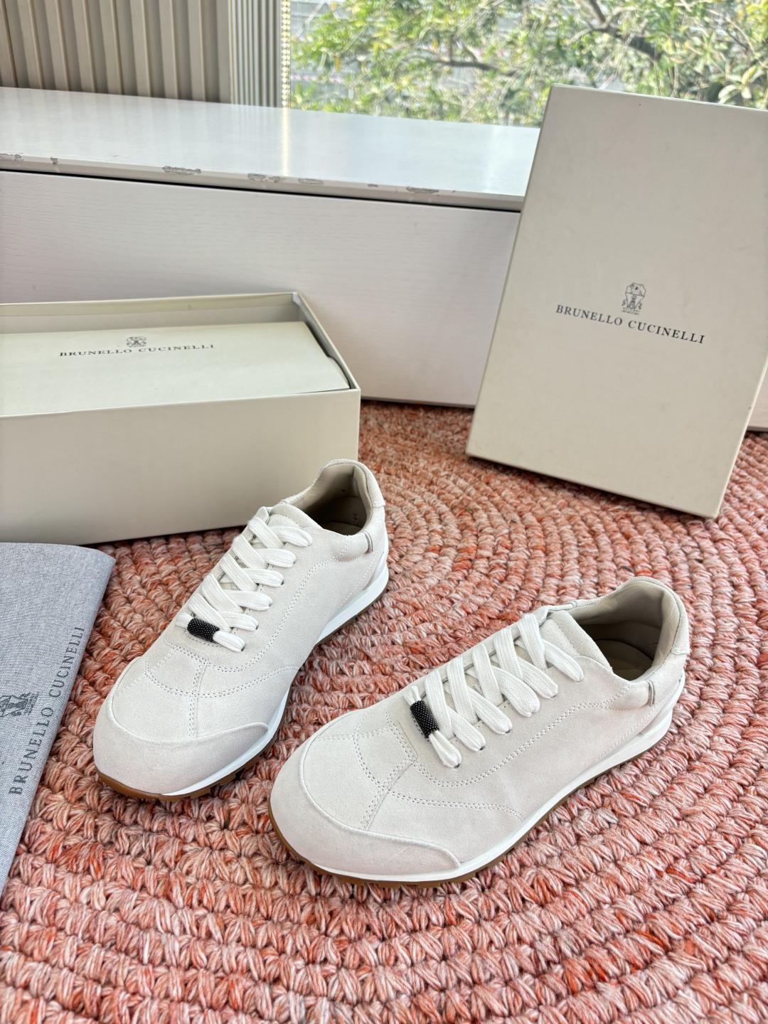 G909所见即所得bc代购级女鞋brunell* cucinell*运动板鞋麂皮新款真的一眼爱上德训鞋体闲鞋上脚超级舒服