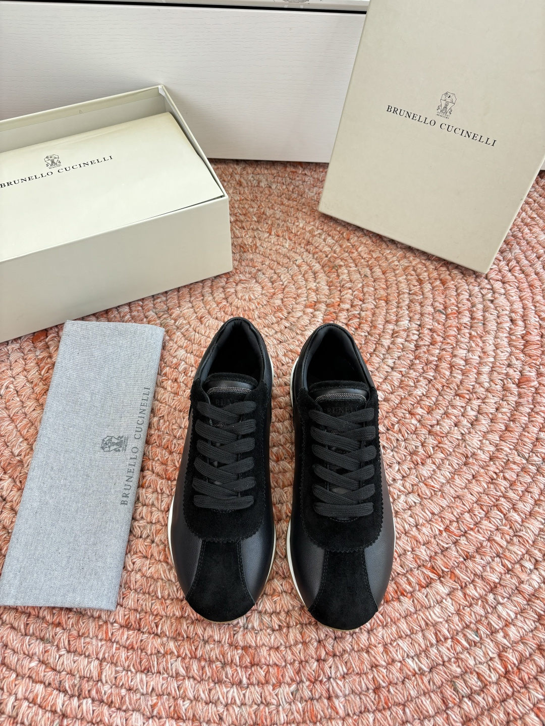 G909所见即所得bc代购级女鞋brunell* cucinell*运动板鞋麂皮新款真的一眼爱上德训鞋体闲鞋上脚超级舒服