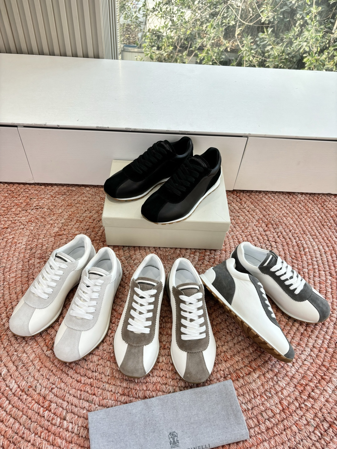G909所见即所得bc代购级女鞋brunell* cucinell*运动板鞋麂皮新款真的一眼爱上德训鞋体闲鞋上脚超级舒服