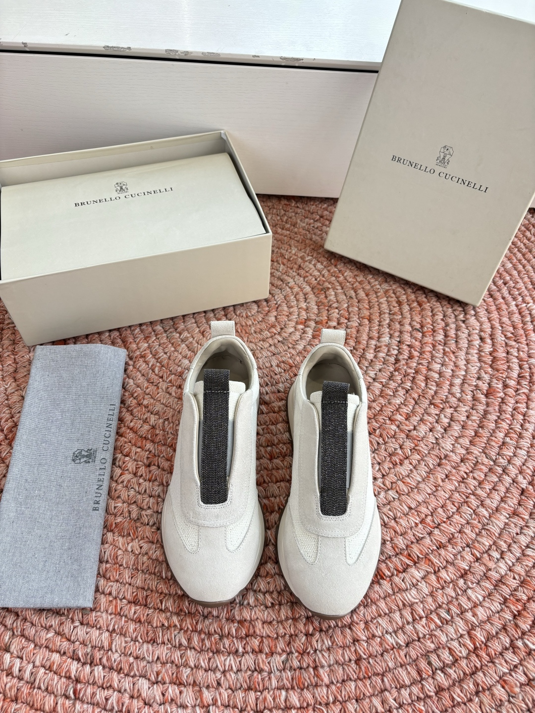 G909所见即所得bc代购级女鞋brunell* cucinell*运动板鞋麂皮新款真的一眼爱上德训鞋体闲鞋上脚超级舒服