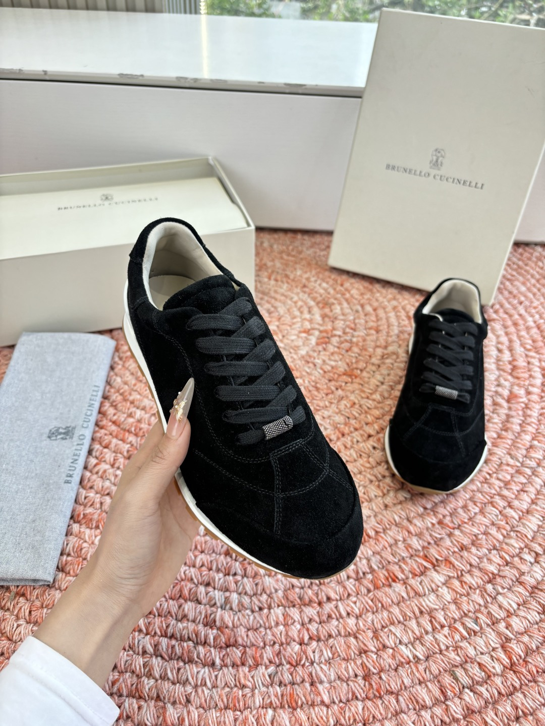 G909所见即所得bc代购级女鞋brunell* cucinell*运动板鞋麂皮新款真的一眼爱上德训鞋体闲鞋上脚超级舒服 G909所见即所得bc代购级女鞋brunell* cucinell*运动板鞋麂皮新款真的一眼爱上德训鞋体闲鞋上脚超级舒服