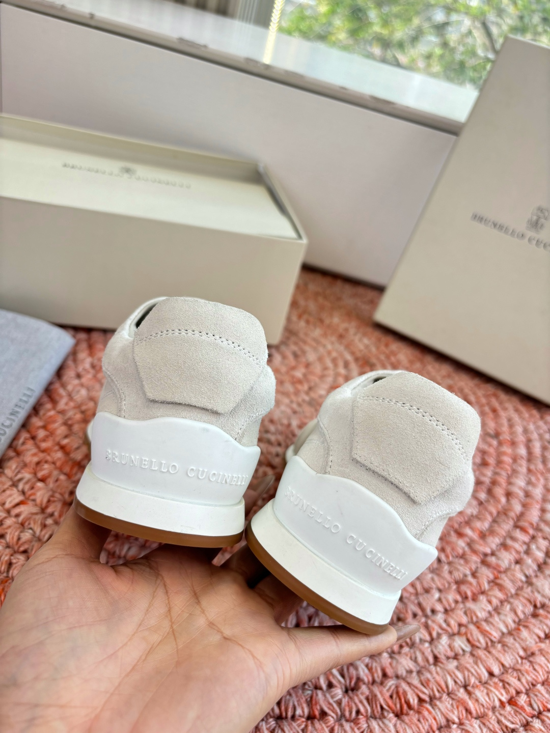 G909所见即所得bc代购级女鞋brunell* cucinell*运动板鞋麂皮新款真的一眼爱上德训鞋体闲鞋上脚超级舒服