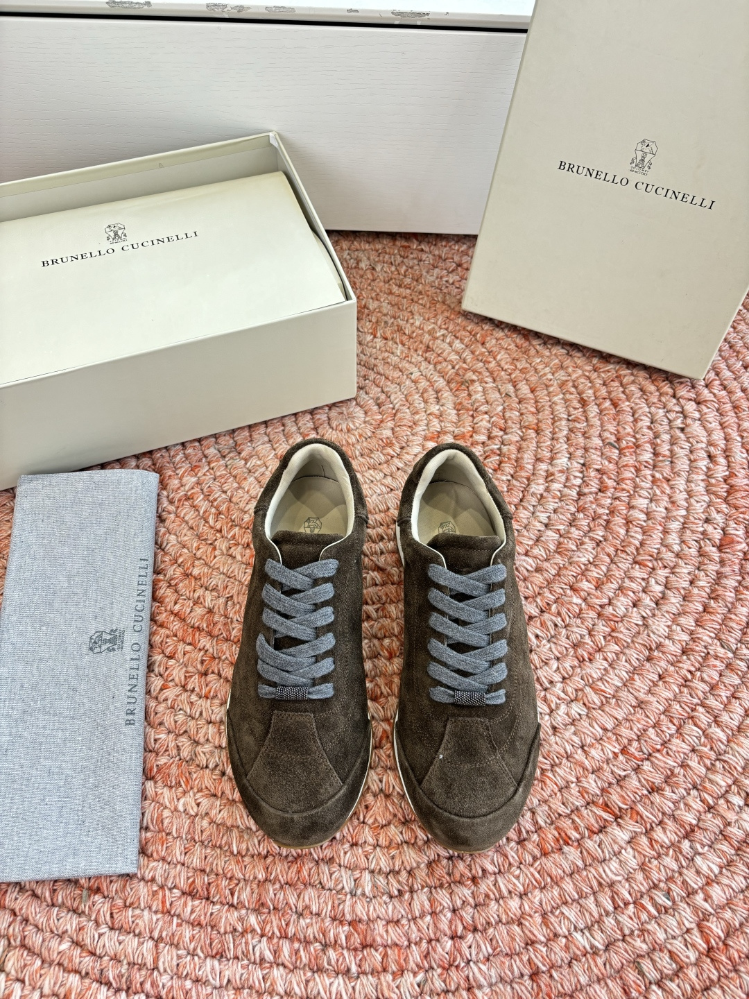G909所见即所得bc代购级女鞋brunell* cucinell*运动板鞋麂皮新款真的一眼爱上德训鞋体闲鞋上脚超级舒服